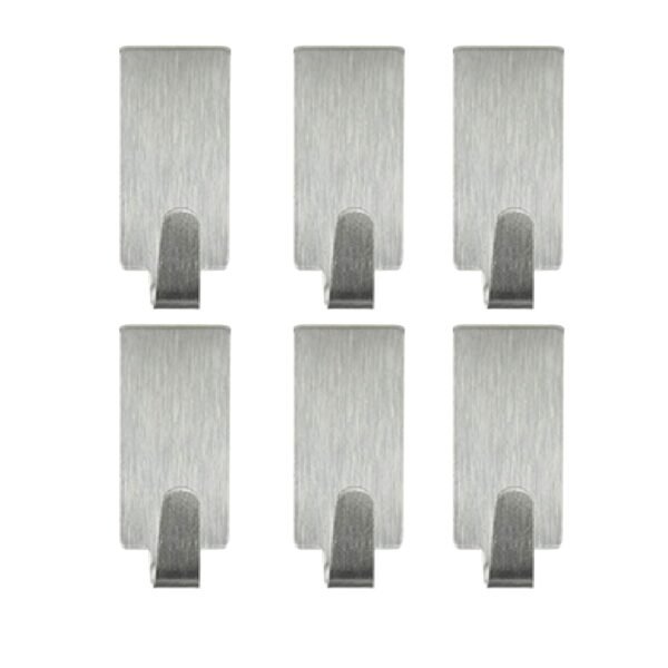 Heavy Duty Self Adhesive Hook Sticky (Pack of 6)