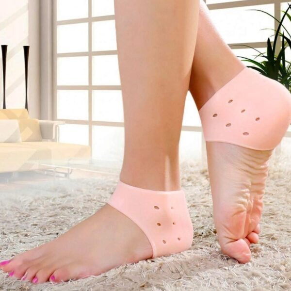 Anti Crack Silicon Gel Heel Moisturizing Socks for Foot Care Men Women (Loose Pack), GYM Equipment