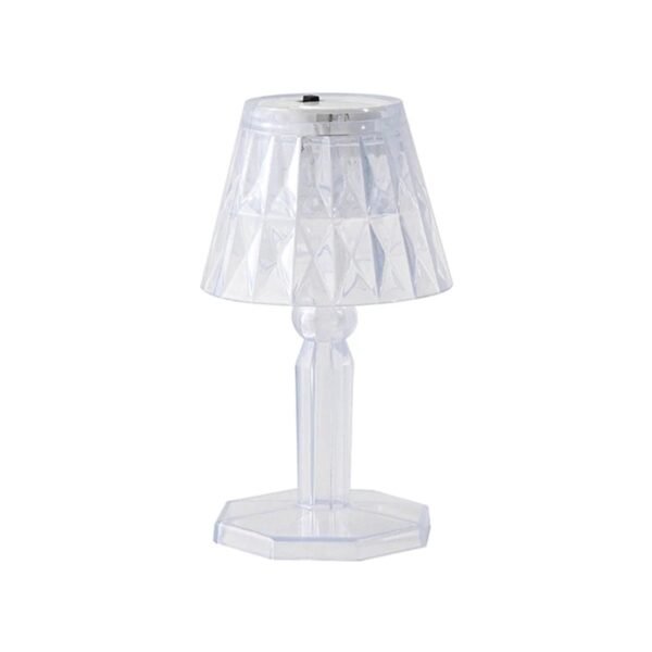 2in1 Transparent Mini Crystal Table Lamp with Reflection Light